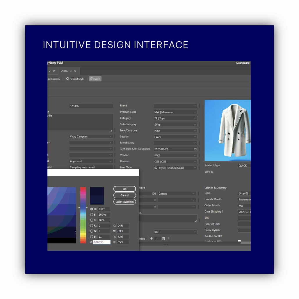 BC PRODUCT REV PLM Intuitive design